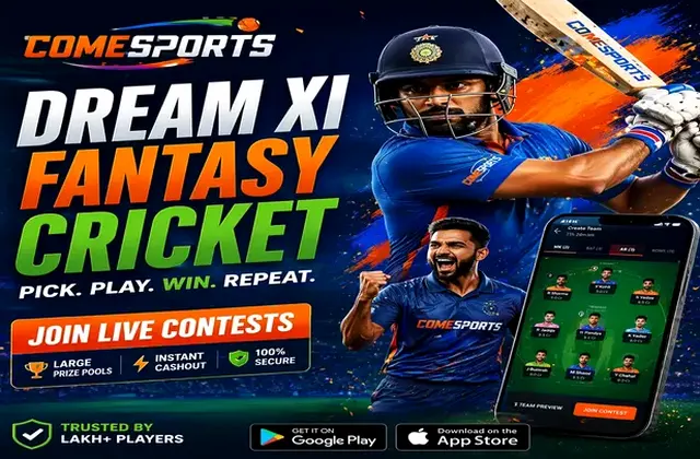 Come (come arcade login india) fantasy cricket & matchday visual 1